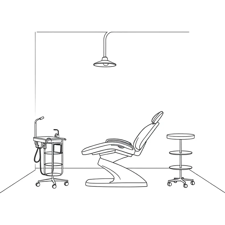 La sala de tratamiento de la clínica