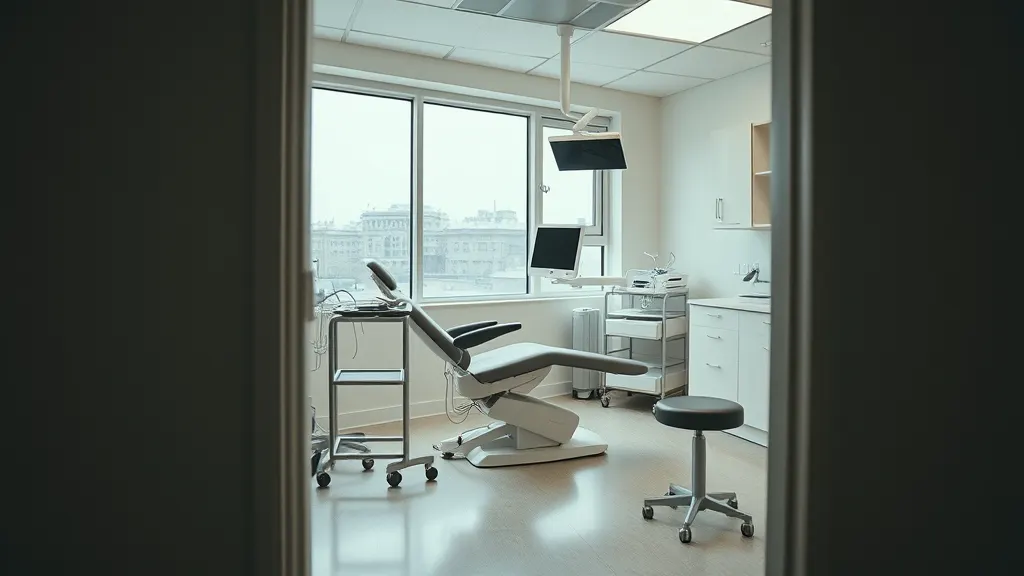 La sala de tratamiento de la clínica